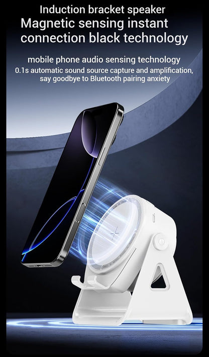 4-In-1 Wireless Charging Bluetooth Speaker & Phone Stand